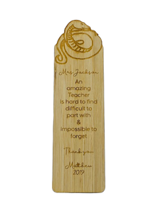 Bookmark teacher gift - Snake