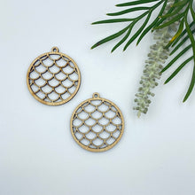 Load image into Gallery viewer, Timber Earring Blanks 45mm - Mermaid Circle 2