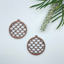 Load image into Gallery viewer, Timber Earring Blanks 45mm - Mermaid Circle 2