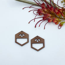 Load image into Gallery viewer, Timber Earring Blanks - Hexagon 2