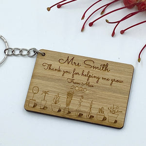 Teacher gift keyring