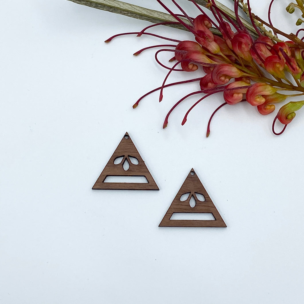 Timber Earring Blanks - Triangle 1