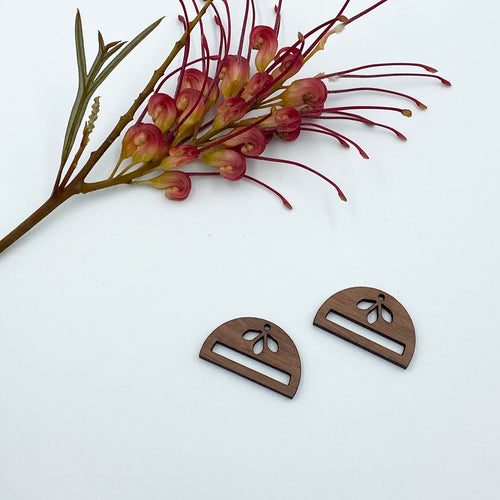 Timber Earring Blanks - Half Circle 3