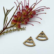 Load image into Gallery viewer, Timber Earring Blanks - Fan 3