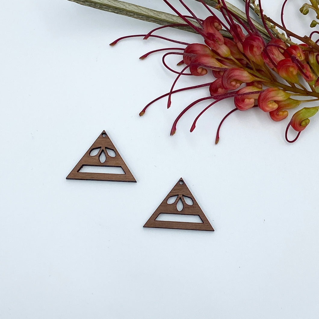 Timber Earring Blanks - Triangle 2