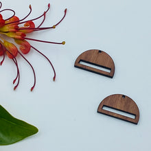 Load image into Gallery viewer, Timber Earring Blanks - Half Circle 2