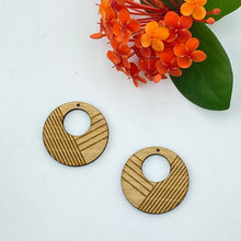 Load image into Gallery viewer, Timber Earring Blanks - Bold Hoop Geo