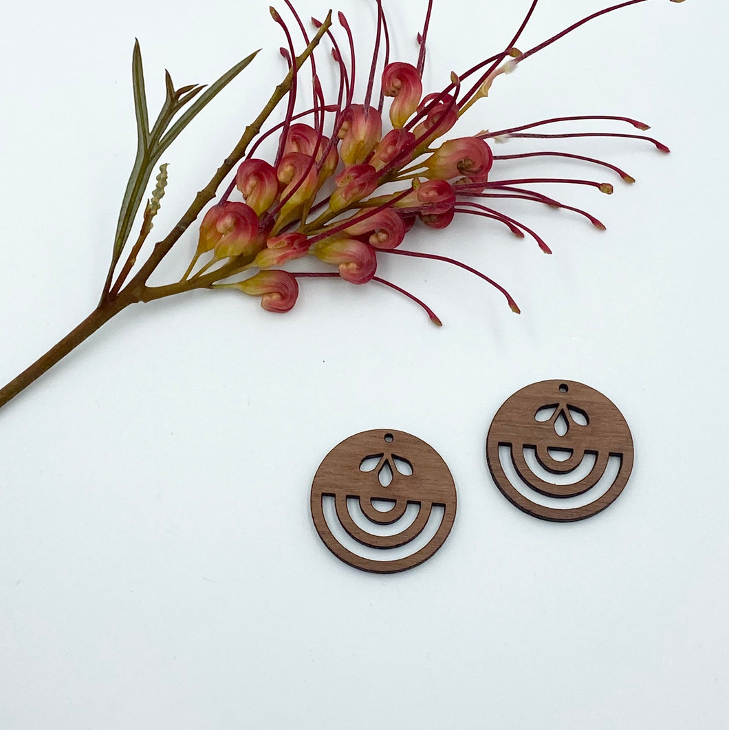 Timber Earring Blanks - Circle 5