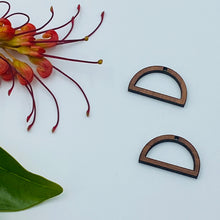 Load image into Gallery viewer, Timber Earring Blanks - Half Circle 1
