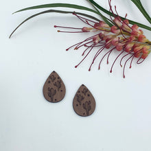 Load image into Gallery viewer, Timber Earring Blanks - Teardrop Cactus